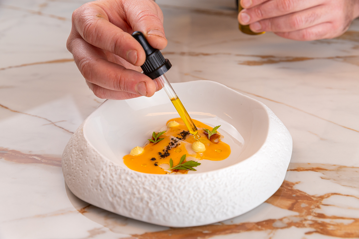 Plato de la nueva Carta de María de la O restaurante diciembre 2024