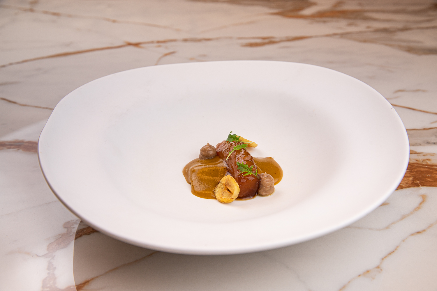 Plato de la nueva Carta de María de la O restaurante diciembre 2024